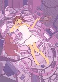 Present Day Present Time Happy Lain20th Anime Art Student Art Anime