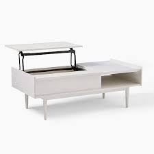 Mid Century Pop Up Storage Coffee Table In 2020 Coffee Table With Storage Coffee Table Side Coffee Table
