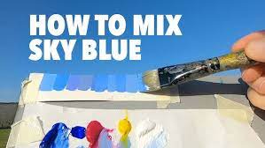 How To Make Sky Blue Color Mix