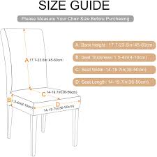 5 out of 5 stars. Buy Dining Room Chair Covers Slipcovers Set Of 6 Searchi Spandex Fabric Fit Stretch Removable Washable Short Parsons Kitchen Chair Covers Protector For Dining Room Hotel Ceremony Gray 6 Per Set Online