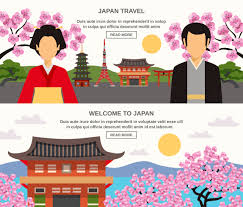 Basic japanese culture and customs. Japanese Culture 2 Horizontal Banners Set 478174 Vector Art At Vecteezy
