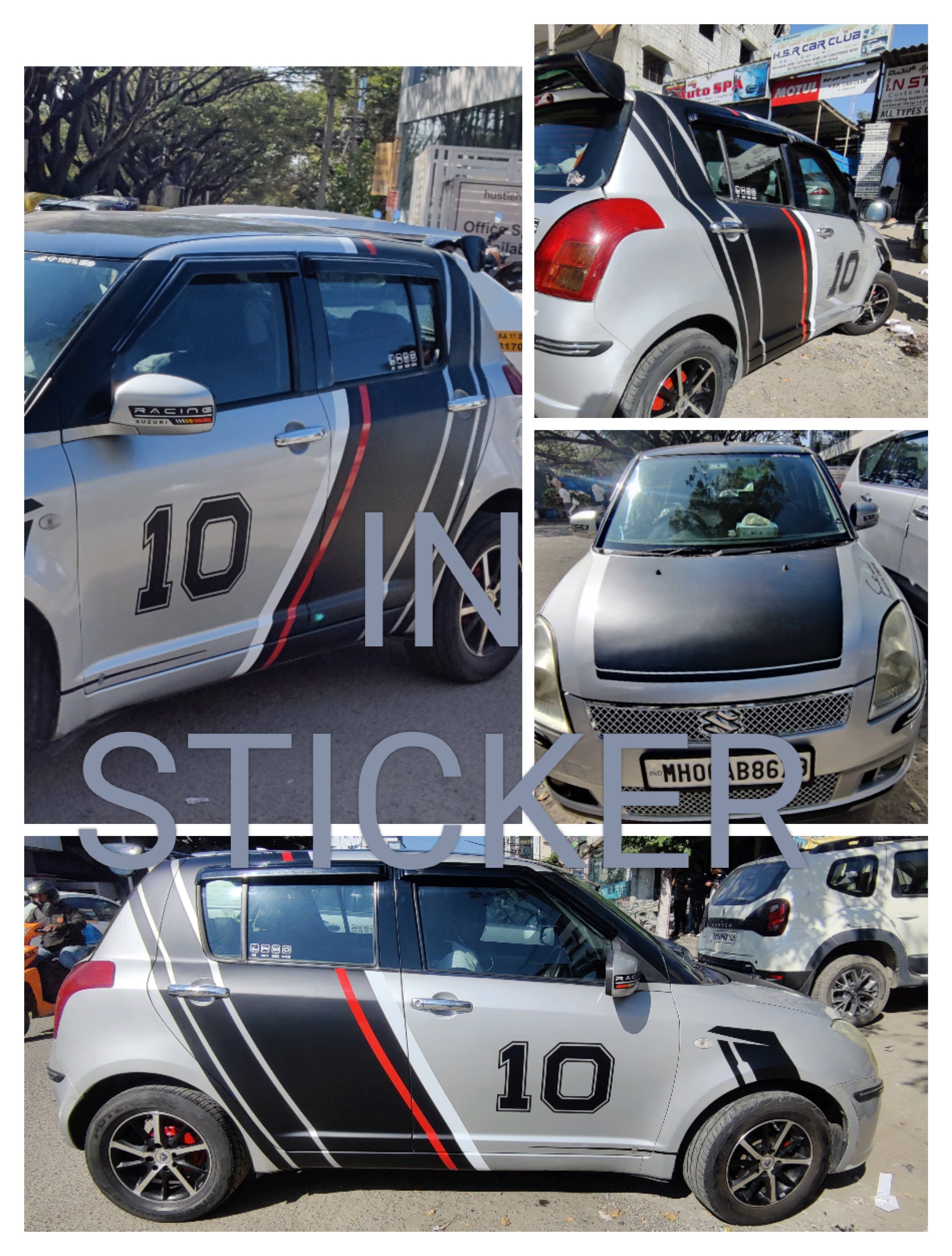 Side graphics stickering product image