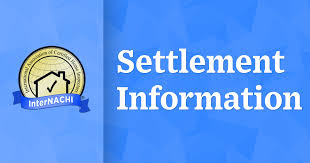 Include relevant dates, like the date. Settlement Information Internachi