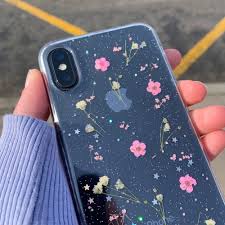 Online Shop Qianliyao Real Flowers Dried Flowers Transparent Soft Tpu Cover For Iphone X 6 6s 7 8 Plus P Tumblr Phone Case Pretty Iphone Cases Apple Phone Case