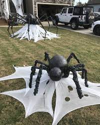 Check spelling or type a new query. Diy Budget Friendly Outdoor Halloween Decorations A Little Craft In Your Halloween Spider Decorations Halloween Diy Outdoor Halloween Decorations Diy Outdoor