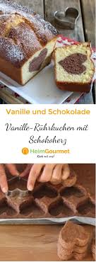 Rezept Fur Einfachen Vanille Ruhrkuchen Mit Sussem Schokoherz Kuchen Rezepte Einfach Kuchen Ohne Backen Herzkuchen Backen