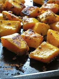 Courges Muscade Ou Butternut Rotis Au Four Une Autre Cuisine En 2020 Patate Douce Au Four Recettes De Cuisine Recette Courge
