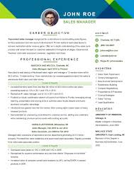 Use one of our free resume templates for word and get one step closer to the perfect job browse our new templates by resume design, resume format and resume style to find the best match! Sales Manager Resume Template Brand New Resume