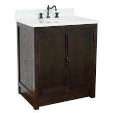 Vanity units under sink cabinets bathroom countertops legs. Bellaterra 400100 Ba Weo Plantation 31 Inch Single Vanity In Brown Ash With White Quartz Top
