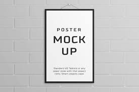 Poster Mock Up Tabloid Poster Mockup Brochure Design Template Mocking