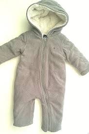 Baby Boys Grey Fleece Pram Snowsuit All In One 0 3 Months Baby Gap Gap Snowsuit Baby Snowsuit Baby Boy Snowsuit Baby Month By Month