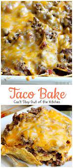 Taco Bake Recipe Recipes Mexican Food Recipes Food
