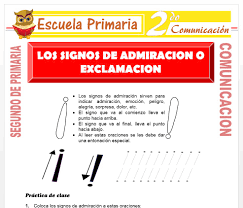 Signo de pregunta signo de exclamación lectura cortas para niños titulos bonitos para apuntes aula escuela educacion imprimir sobres letras. Los Signos De Admiracion Para Segundo De Primaria Escuela Primaria