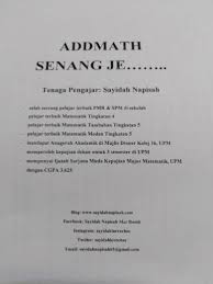 Jenius itu sudah pasti pandai, akan tetapi pandai belum tentu jenius. Macam Mana Nak Pandai Addmath Kenapa Addmath Susah Sangat Sayidahnapisahdotcom