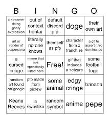 Collection by tina chan • last updated 1 day ago. Discord Pfp Bingo Card