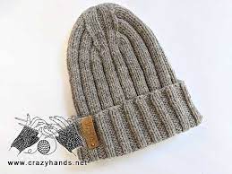 The crown knitted hats free pattern knit crochet beanie cold shapes knitting projects. Knit Ribbed Beanie With Catchy Crown Crazy Hands Knitting