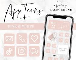 App Icons Ios 14 App Covers Ios 14 Widgets Aesthetic Iphone Home Screen Pink And White Icons Icon Pack Blog Pixie In 2020 App Covers App Icon Gold App