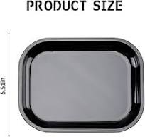 Amazon.com: Metal Tray with Soft Magnetic Lid Black Tray ...