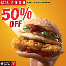 The nasi lemak burger by mcd is slated for release on the 26th of april, which is very, very soon. Mcdonald S Nasi Lemak Burger Promotion Loopme Malaysia
