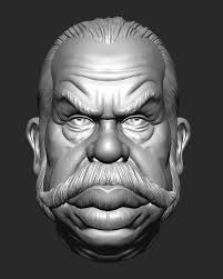 Anatomy study of facial features in ZBrush