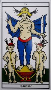 En posición normal el diablo es la carta que habla a las claras de una situación completamente inestable, descontrolada, tanto en la vida cotidiana como en. El Demonio El Viaje Del Heroe Lecturas De Tarot Flores De Bach Meditacion Masaje Ayurvedico