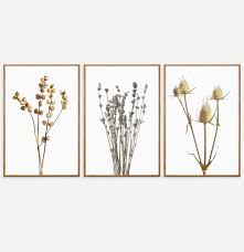 Wildflower Prints Set Of 3 Digital Download Wildflower Wall Etsy Floral Wall Art Minimalist Prints Botanical Prints