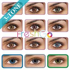 Hot Selling Freshgo 3 Tone Contact Lenses Cheap Wholesale Freshlook Model Contact Lenses Contact Lenses Colored Colored Contacts Cheap Contact Lenses