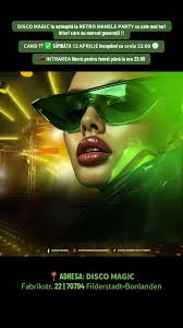 𝗗𝗜𝗦𝗖𝗢 𝗠𝗔𝗚𝗜𝗖 te așteaptă la 𝗥𝗘𝗧𝗥𝗢 𝗠𝗔𝗡𝗘𝗟𝗘 𝗣𝗔𝗥𝗧𝗬 cu  cele mai tari hituri care au marcat generații !! 𝗖𝗔𝗡𝗗 ?? ✅ SÂMBĂTA 𝟭𝟮  𝗔𝗣𝗥𝗜𝗟𝗜𝗘 începând cu 𝗼𝗿𝗲𝗹𝗲 𝟮𝟮:𝟬𝟬 🕙 _______________________  💃🏻 𝗜𝗡𝗧𝗥𝗔𝗥𝗘𝗔 liberă ...