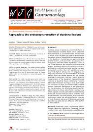 PDF) Approach to the endoscopic resection of duodenal lesions