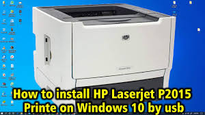 You can use this printer to print your documents and photos in its best result. How To Install Hp Laserjet P2015 Printer On Windows 10 By Usb Youtube