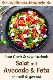 Gemischter Salat Mit Avocado Und Feta Gesundes Low Carb Rezept Zum Abnehmen Salate Rezepte Gesund Salate Zum Abendessen Abendessen Rezepte