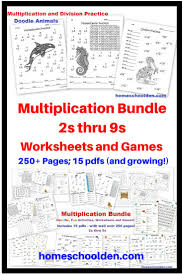 Multiplication Facts 2s Through 9s Practice Worksheets And Games Multiplication Pa Third Grade Multiplication Facts Fact Families Multiplication Homeschool