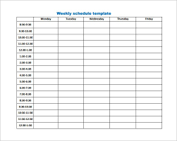 Gallery of √ 30 employee work schedule template pdf 9 Weekly Work Schedule Templates Pdf Docs Free Premium Templates