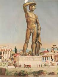The Colossus Of Rhodes Ancient Greek Mega Statue Colossus Ancient Greek Art Greek Culture