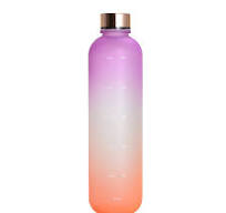 HNsdsvcd 1000 ml Wasserflasche mit motivierender, wiederverwendbarer  Trinkflasche, für Fitness, Sport, Outdoor, Reisen, auslaufsicher, mattiert,  3,5 l ...