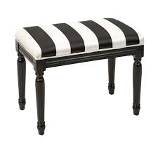 Black And White Striped Stool Black And White Stripe Stool Available At Www Country Villa Decor Com Decor Striped Decor Black Decor