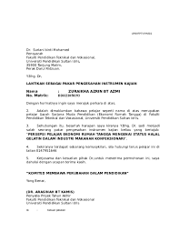 Check spelling or type a new query. Doc Pengesahan Instrumen Soal Selidik Nazri 5 Zuraikha Azrin Academia Edu