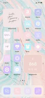 Dreamy Pastel Iphone App Icons Minimalist Ios 14 App Icon Etsy In 2021 Personalized Iphone Homescreen App Icon