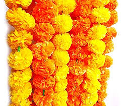 Choose from a wide range of artificial flowers at amazon.in. Buy Woodzone 10ft 5ft X 2pcs Marigold Garlands Decoration Artificial Garland For Decoration Flower Mala For Decoration Dipawali Decor Mala Flowers 1 Yellow 1 Orange Fluffy Plastic Online At Low