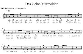 Das Kleine Murmeltier Text Noten Download