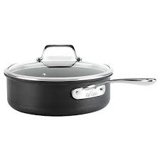 All Clad B1 Hard Anodized Nonstick 4 Quart Saute Pan With Lid Hard Anodized Cookware Saute Pan All Clad