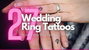 Couples can have wedding rings inked on the event of their engagement or wedding ceremony, alongside their names or initials, or even their wedding pledges. 27 Lovely Wedding Ring Tattoos To Make With Your Partner Tiny Tattoo Inc