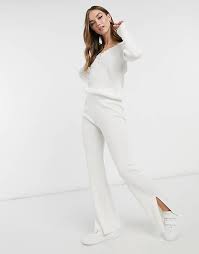 Asos uses cookies to ensure that we give you the best experience on our website. Asos Design Knit Sweater And Wide Leg Pants Set In Cream Asos