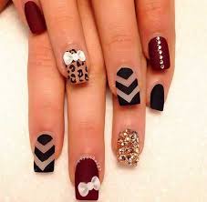 Complete your bank of ideas with our matte nail designs and you'll. 18 Burgundy And Gold Matte Nails Styles 2020