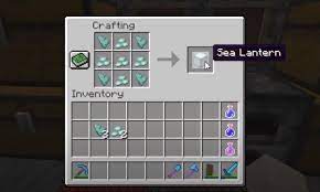 The sea lantern is a transparent. How To Make Sea Lantern Minecraft Recipe
