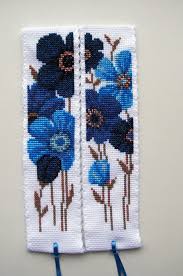 Check spelling or type a new query. Vervaco Cross Stitch Bookmarks Blue Flowers Kanavice Ornekleri Kanavice Elde Nakis