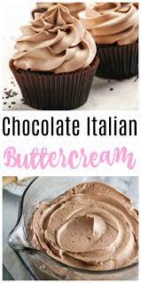 Chocolate Italian Buttercrea With Step By Step Photos Easy Vanilla Cupcakes Chocolate Recipes Butter Cream