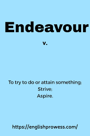 Endeavour Meaning English Vocabulary Words Learning English Online Vocabulary Words