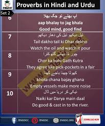 Hindi proverbs and idioms and its english translation and equivalents. Mechmass Proverbs In English Urdu And Hindi Facebook