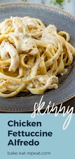 Skinny Chicken Fettuccine Alfredo Bake Eat Repeat Recipe Chicken Alfredo Fettuccine Recipe Recipe Using Chicken Breasts Fettuccine Alfredo